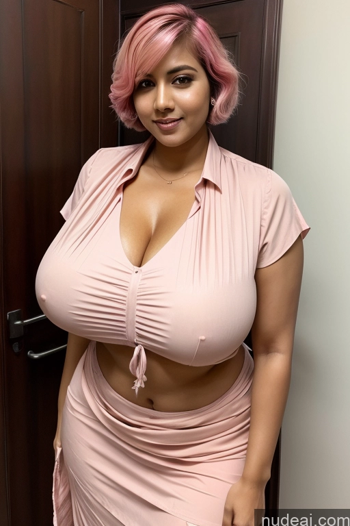 related ai porn images free for Indian Huge Boobs Tall Pubic Hair Abs Blouse Sari Pink Hair Short Hair