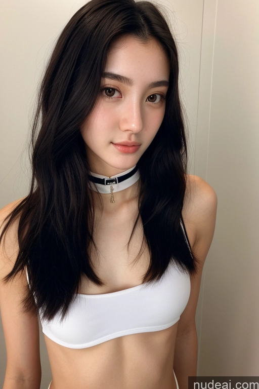 ai nude image of arafed asian woman in a white top and black choker pics of Sailor Detailed Choker Film Photo Changing Room Long Hair Black Hair 18 Long Legs Short Small Ass Skinny Small Tits Athlete Korean Fairer Skin Beautiful Several