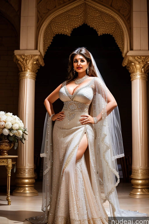 ai nude image of araffed woman in a wedding dress posing for a picture pics of Milf One Busty Big Ass 70s Long Hair Indian Wedding Mini Skirt Bright Lighting Wedding Dress Extension (Champagne)