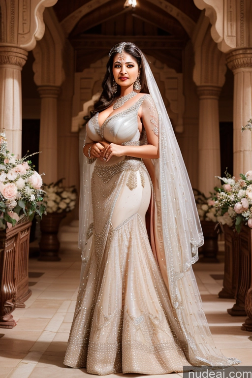 ai nude image of araffe bride in a white and gold wedding gown posing for a picture pics of Milf One Busty Big Ass 70s Long Hair Indian Wedding Mini Skirt Wedding Dress Extension (Champagne)