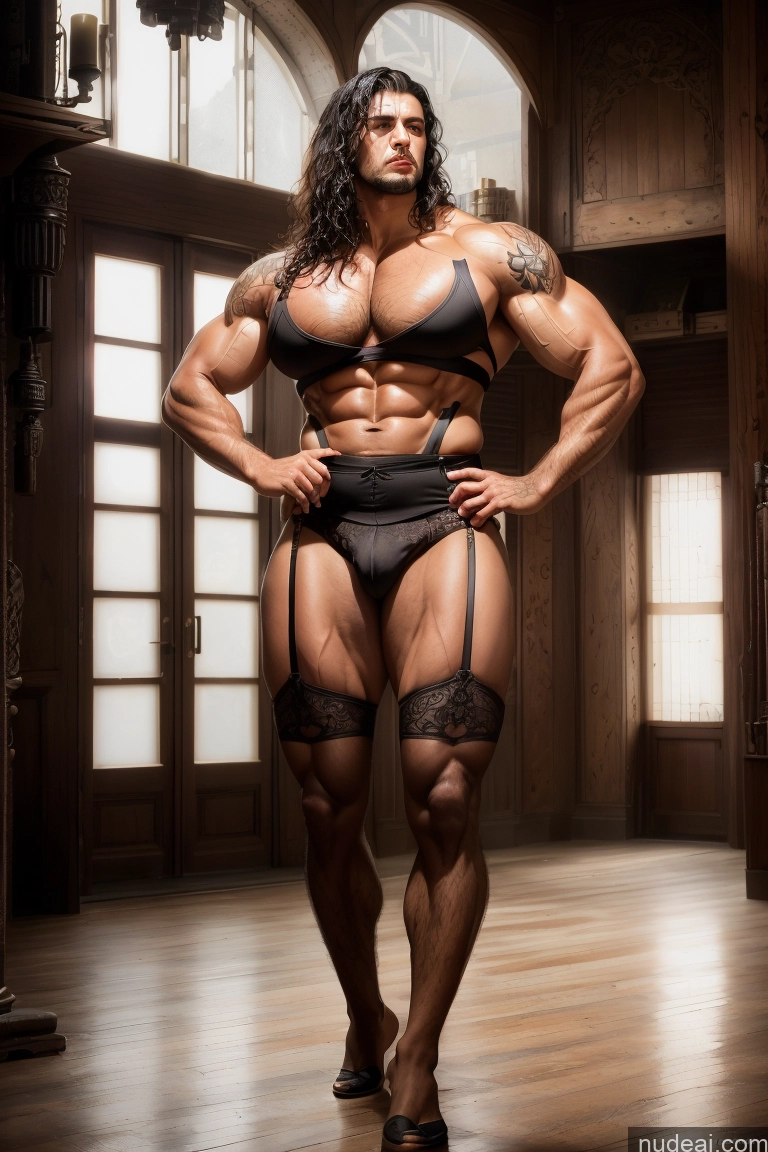 ai nude image of arafed man in a black underwear posing for a picture pics of Huge Boobs Tattoos Muscular Big Ass Abs Thick Big Hips Long Legs Tall Pubic Hair Angry Black Hair Jewish Cumshot Straight Bodybuilder 60s Seductive Stockings Suspender Belt Back View