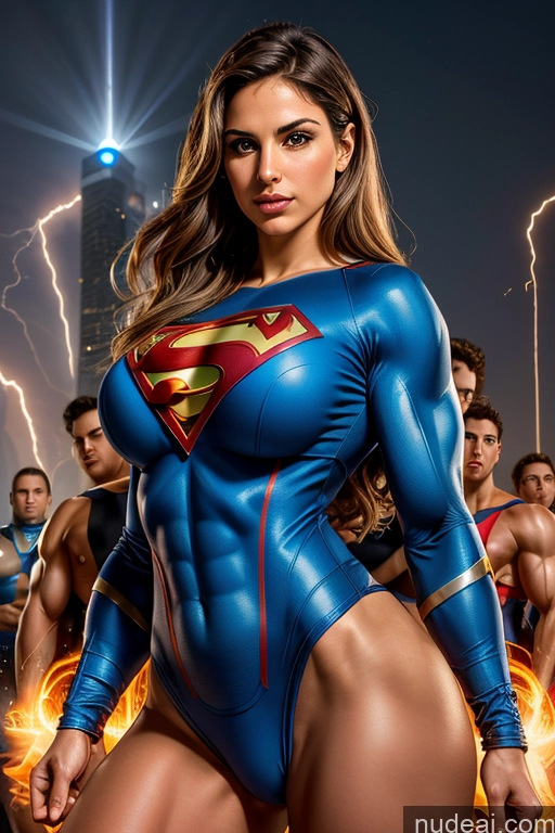 related ai porn images free for Busty Muscular Abs Superhero Powering Up Several Israel Jewish Superheroine Small Tits