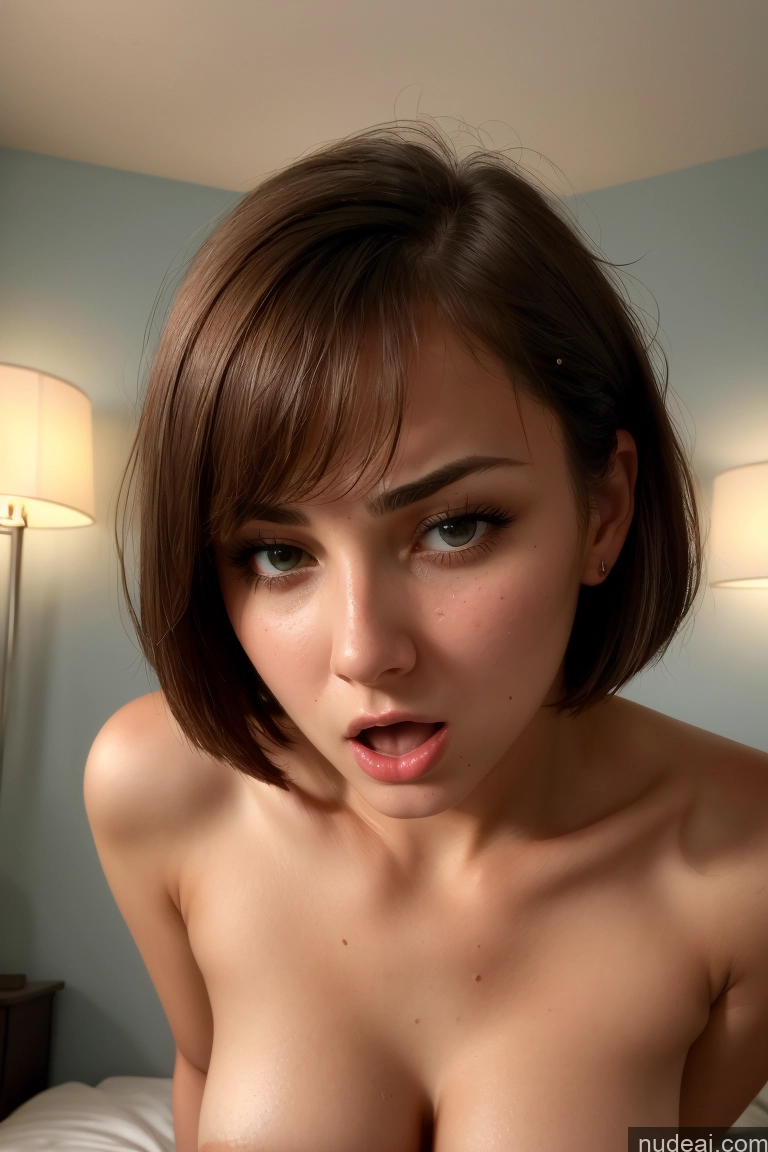 related ai porn images free for Woman Small Tits 18 Orgasm Angry Shocked Brunette Bobcut Russian Straddling Bedroom Close-up View Nude Topless Bright Lighting Detailed