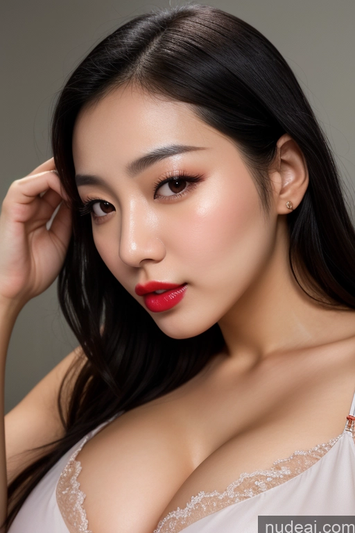 related ai porn images free for Model Huge Boobs Beautiful Lipstick 30s Black Hair Korean Skin Detail (beta) Close-up View Eating Nightgown Transparent Bright Lighting Detailed