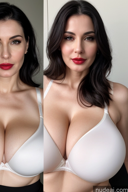 related ai porn images free for Woman One Huge Boobs Beautiful Lipstick Fairer Skin 40s Black Hair Slicked Indian Simple Bra