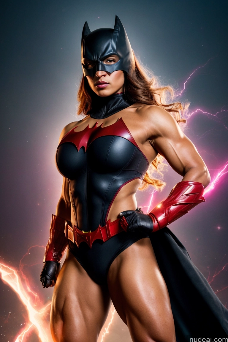 related ai porn images free for Batwoman Busty Small Tits Powering Up Abs Neon Lights Clothes: Red Regal Bodybuilder