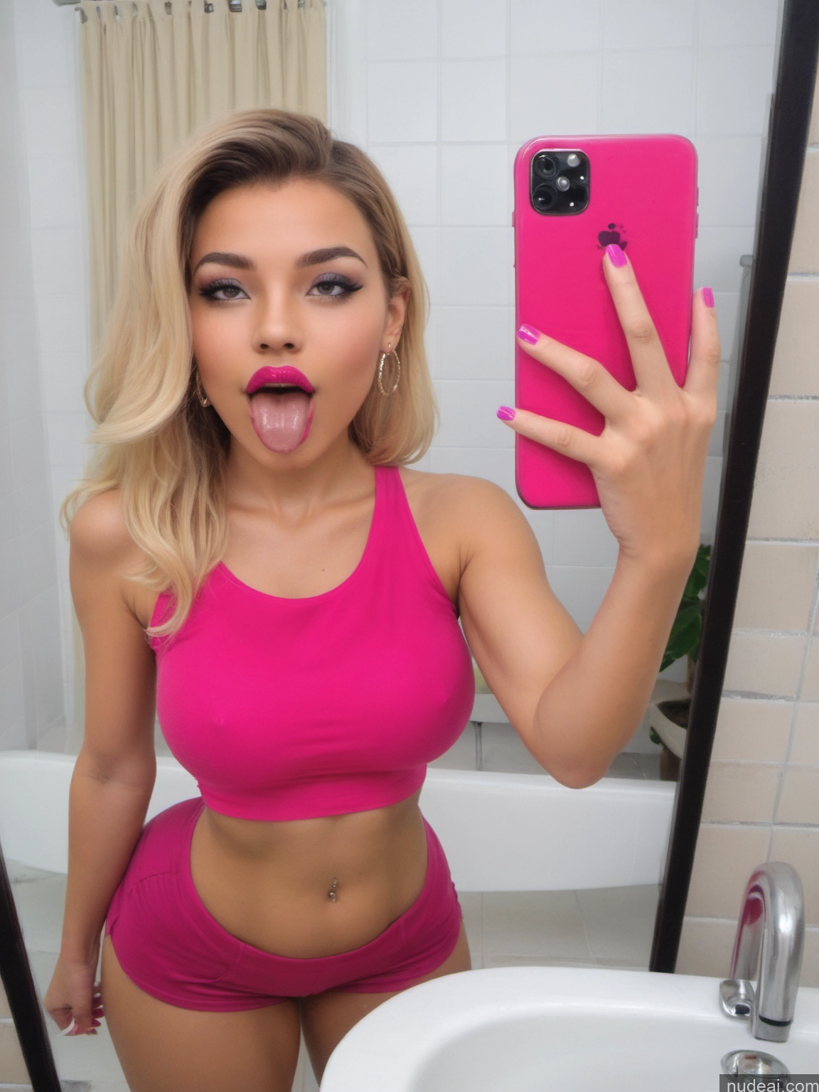 related ai porn images free for One Busty Huge Boobs Beautiful Lipstick Big Ass Thick Big Hips Short 18 Ahegao Blonde Latina Mirror Selfie Bathroom Front View Bimbo Crop Top