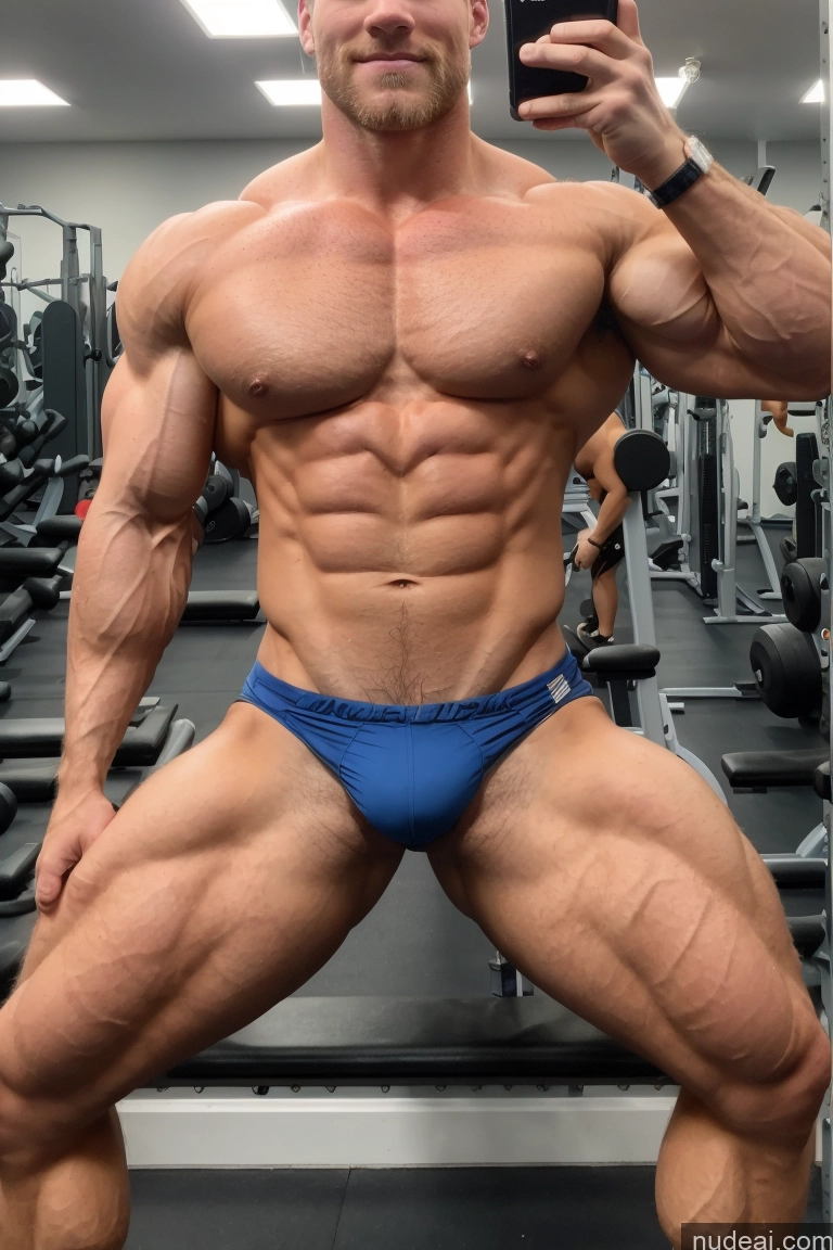 ai nude image of arafed man in blue underwear taking a selfie in a gym pics of Hairy Women Pubic Hair Muscular Perfect Boobs Bodybuilder Several Scandinavian Mirror Selfie Gym Busty