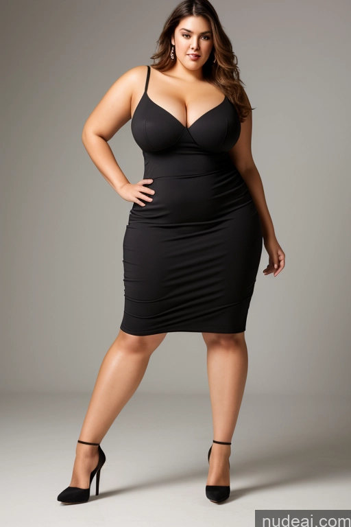 ai nude image of a pregnant woman in a black dress posing for a picture pics of Big Hips Big Ass Chubby Tall Long Legs Huge Boobs Beautiful Perfect Body High Heels 18 Asian