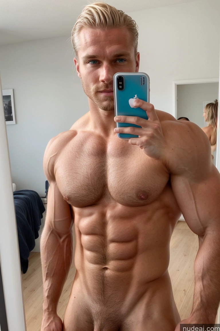 ai nude image of arafed man taking a selfie in a mirror with a cell phone pics of Hairy Women Pubic Hair Muscular Small Tits Bodybuilder Several Scandinavian Mirror Selfie Beach Perfect Boobs