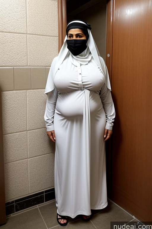 ai nude image of araffe dressed in a nun costume standing in a bathroom pics of Milf Prison Big Hips Big Ass Thick Niqab Arabic