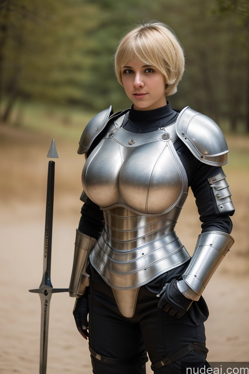 related ai porn images free for Medieval Sci-fi Armor French Blonde Short Hair 18 Athlete Cleavage Huge Boobs