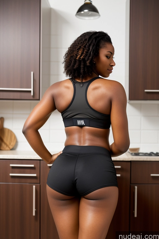 related ai porn images free for 18 African Big Hips Big Ass Short Shorts Sports Bra Kitchen Back View Bending Over Athlete