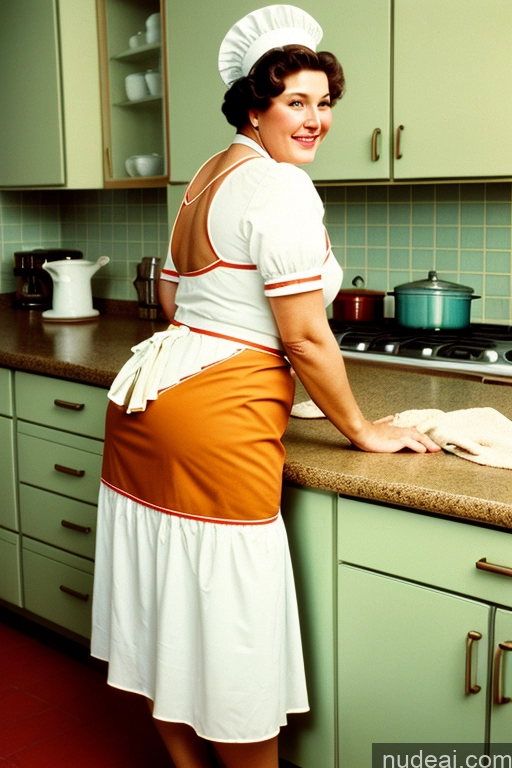 related ai porn images free for Milf Chubby Kitchen Maid Bending Over Back View Vintage