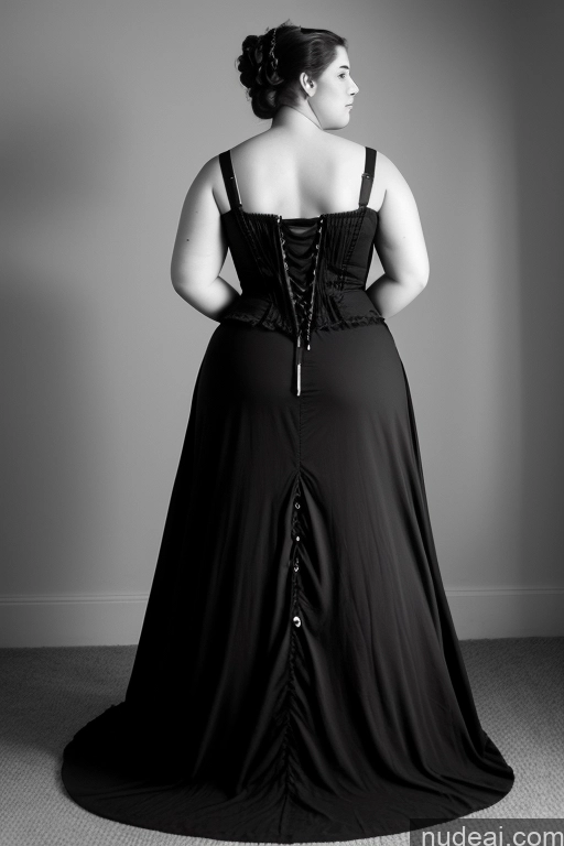 related ai porn images free for 18 Chubby Big Ass Big Hips Dress Back View Black And White Victorian Bending Over