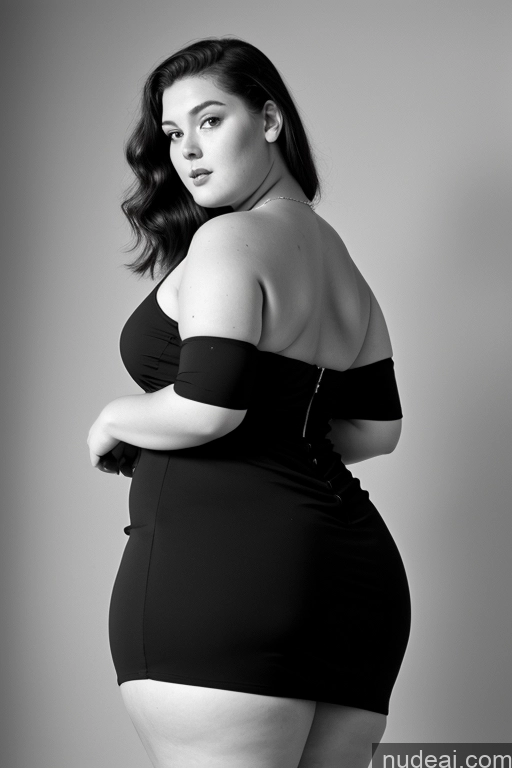 related ai porn images free for 18 Chubby Big Ass Big Hips Dress 60s Back View Black And White