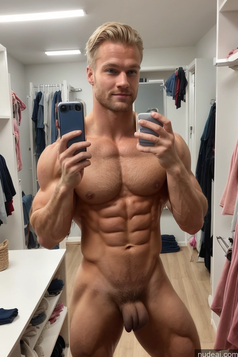 ai nude image of arafed man taking a selfie in a mirror with a cell phone pics of Pubic Hair Hairy Women Muscular Bodybuilder Several Scandinavian Mirror Selfie Changing Room Perfect Boobs