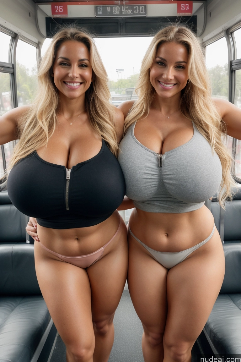 related ai porn images free for Two Huge Boobs 30s Happy Blonde Ponytail White Yoga Pants Topless T-pose Beautiful Perfect Body Busty Perfect Boobs Skinny Abs Crop Top Bus