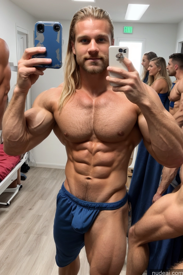 ai nude image of there is a man that is taking a picture of himself in the mirror pics of Pubic Hair Hairy Women Small Tits Muscular Bodybuilder Several 30s Scandinavian Mirror Selfie Hospital Perfect Boobs