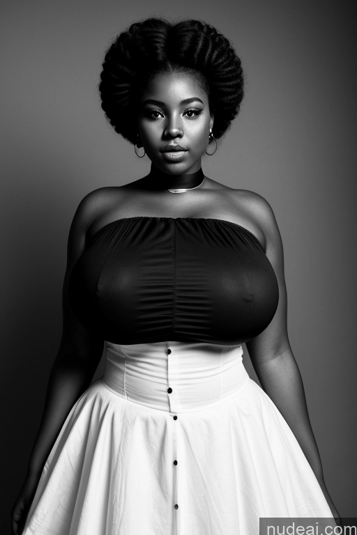 ai nude image of a woman in a black and white photo posing for a picture pics of 18 Huge Boobs Big Hips Big Ass Black And White African Victorian Dress