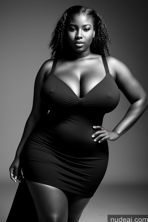 ai nude image of a woman in a black dress posing for a black and white photo pics of 18 Huge Boobs Big Hips Big Ass Black And White African Victorian Dress