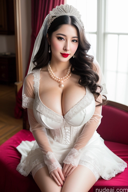 related ai porn images free for Korean Beautiful Lipstick Huge Boobs Fairer Skin Slicked Sexy Face Seductive Front View Wedding Victorian Stockings Black Hair Transparent Pearl Jewelry