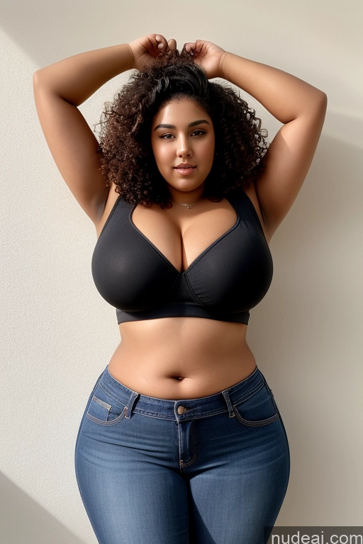 related ai porn images free for Big Ass Huge Boobs Woman One 18 Black Hair Curly Hair Big Hips Chubby Fat Teacher Arabic Jeans Crop Top