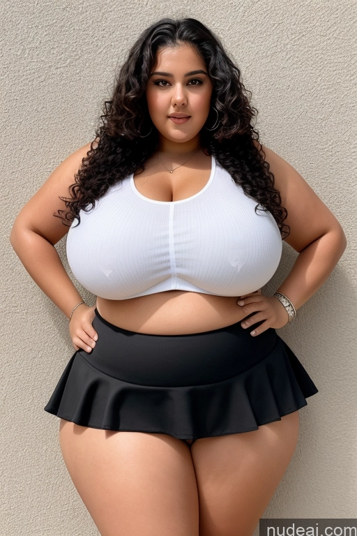 related ai porn images free for Chubby Fat Big Ass Huge Boobs Busty 18 Black Hair Curly Hair Arabic Micro Skirt Crop Top