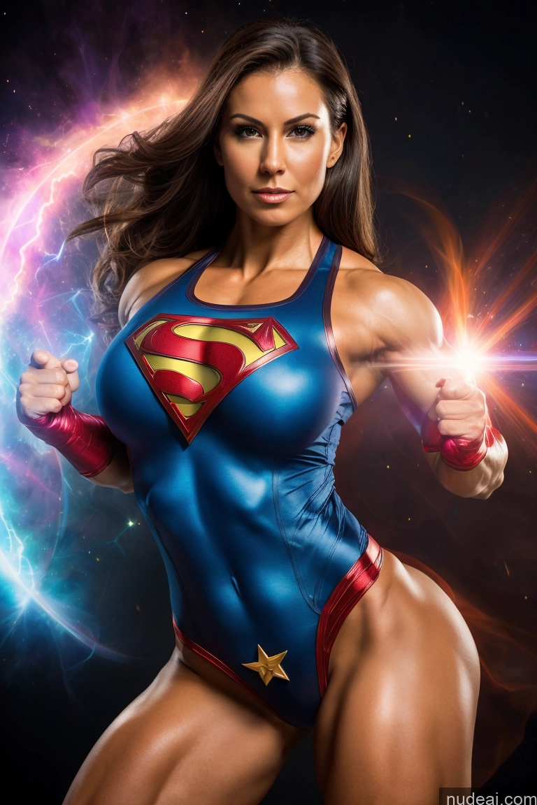 related ai porn images free for Muscular Abs Powering Up Superhero Busty Superheroine Regal