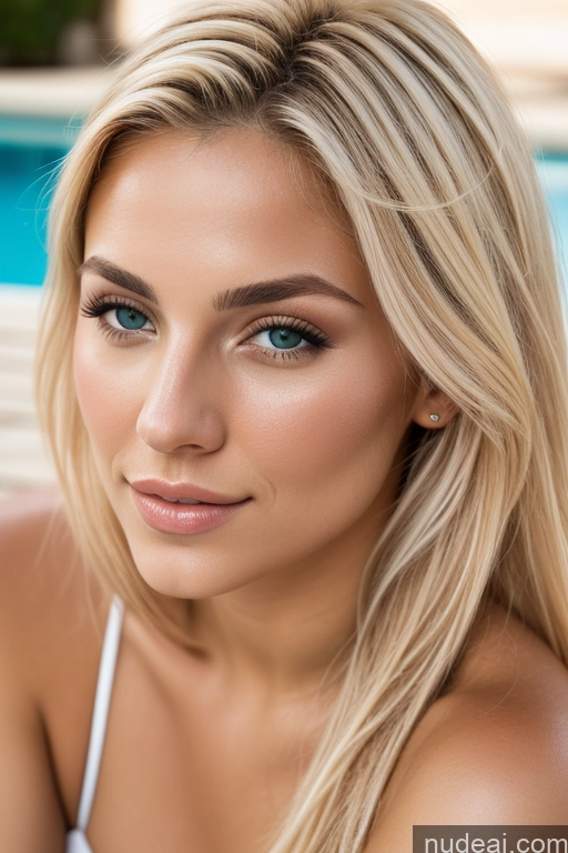 related ai porn images free for Bulgarian Tall Aquiline Nose Blonde Poolside