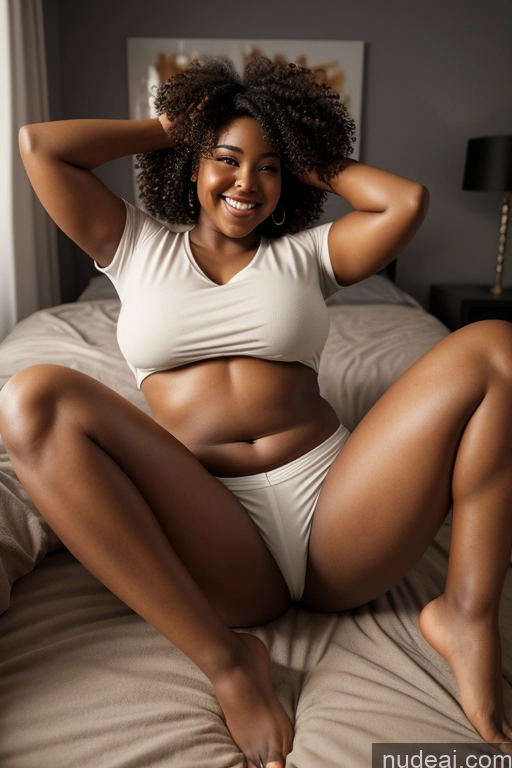 related ai porn images free for One Big Hips Abs Big Ass Dark Skin 20s Black 3d Dark Lighting Short Chubby Happy Brunette Short Shorts Shirt Casual Woman Thick Sexy Face Curly Hair Bedroom