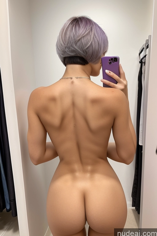 related ai porn images free for Bimbo Two Small Ass 18 Seductive Purple Hair Short Hair Asian Mirror Selfie Changing Room Back View Nude