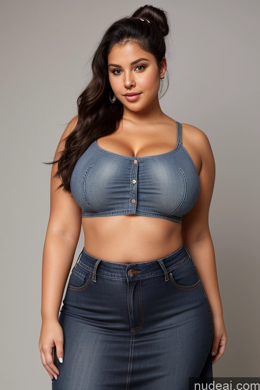 related ai porn images free for Woman Busty Perfect Boobs Beautiful Big Ass Thick Fat Big Hips Perfect Body Tanned Skin 18 Black Hair Hair Bun Czech Crop Top Blouse Jeans Long Skirt