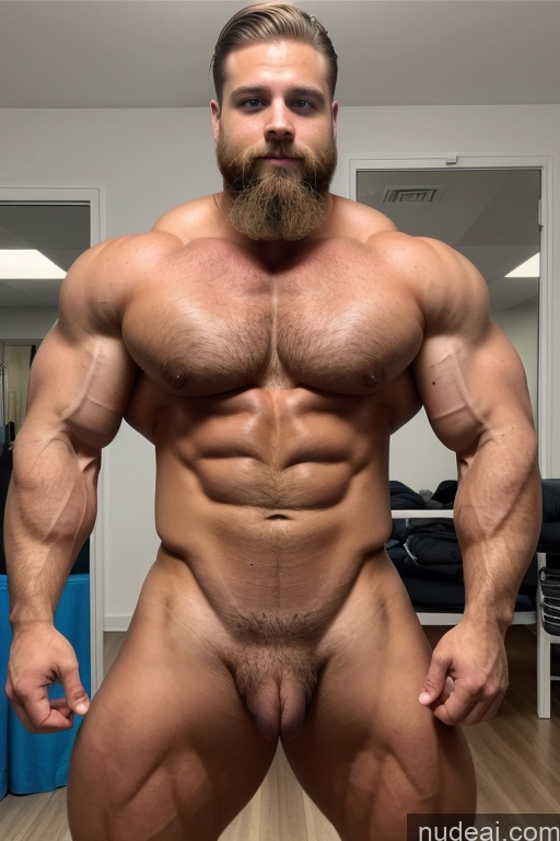 ai nude image of arafed man with a beard and a beardless body posing for a picture pics of Bodybuilder Several Hairy Women Pubic Hair Muscular 20s Scandinavian Hospital Mirror Selfie Huge Boobs