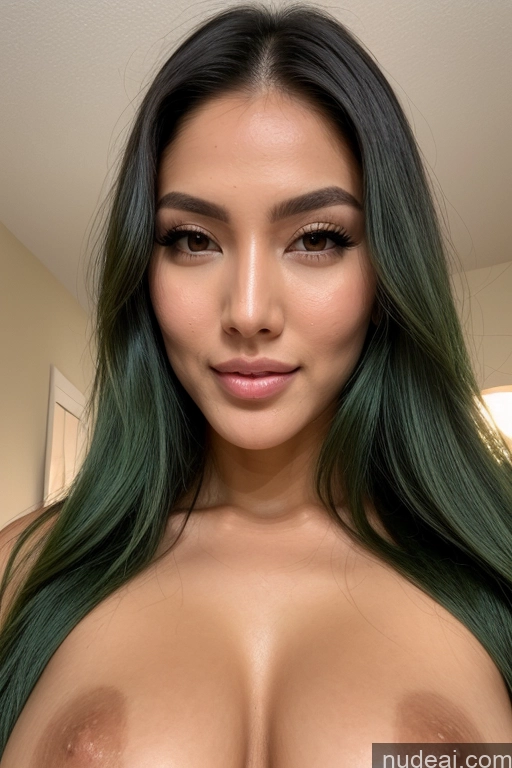 ai nude image of a close up of a woman with green hair and big tits pics of Miss Universe Model Two Perfect Boobs Small Tits Beautiful Big Ass Skinny Long Legs Tall Perfect Body Green Hair Long Hair Japanese Nude 20s Sexy Face Cumshot