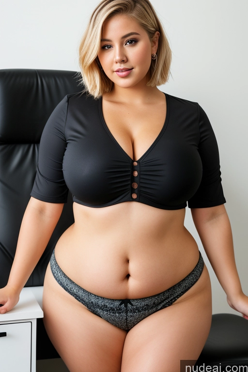 related ai porn images free for Woman Busty Big Hips Short 20s Office Front View Crop Top Thick Chubby Big Ass Small Tits Blonde Bobcut Fat Indonesian Blouse