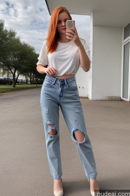 related ai porn images free for Sorority One 18 Ginger Russian High-waist Jeans