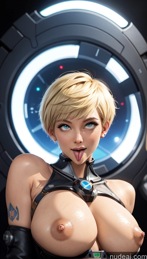 related ai porn images free for Cyborg Busty Perfect Boobs Tattoos Skinny Short Hair Blonde Russian Cyberpunk Space Suit Ahegao (smile) Sexy Face Nude