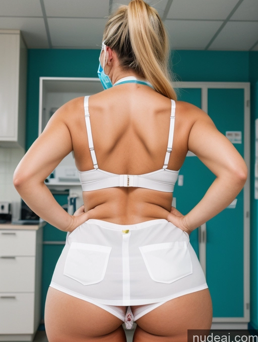 related ai porn images free for Milf Busty Perfect Boobs Beautiful Big Ass Perfect Body Pubic Hair Blonde Ponytail Hospital Doctor Face Mask Lab Coat Cleavage Back View Ass Grab From Behind