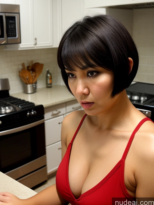 related ai porn images free for Woman Two Beautiful Angry Black Hair Short Hair Indonesian Casual Cleavage Kitchen Short Spreading Legs 20s