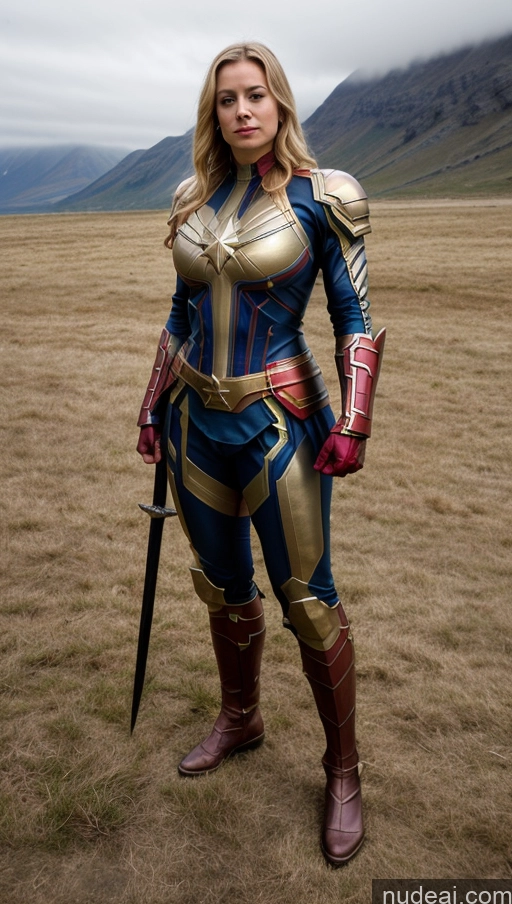 related ai porn images free for Knight Captain Marvel Busty Perfect Boobs Muscular Abs Viking Fantasy Armor Sci-fi Armor