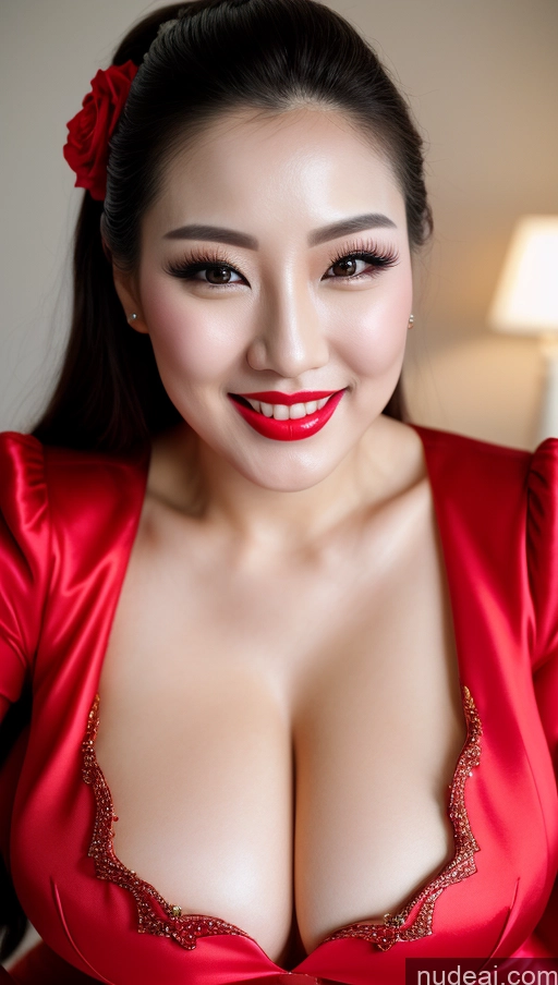 related ai porn images free for Woman Huge Boobs Beautiful Lipstick Fairer Skin 30s Happy Seductive Slicked Korean Close-up View Devil Wedding Bright Lighting Sexy Face