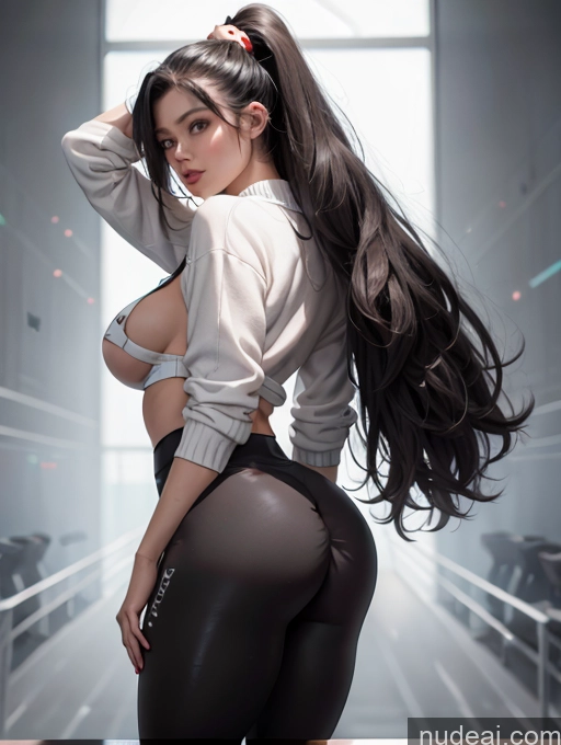 ai nude image of there is a woman in a tight black pants posing for a picture pics of Athlete Beautiful Big Ass Big Hips Perfect Body Pubic Hair 40s Black Hair German Perfect Boobs Dynamic View Hair Tied Up Skirt Tug Dress Tug Clothes Tug Scrunchbutt Leggings Niji3D