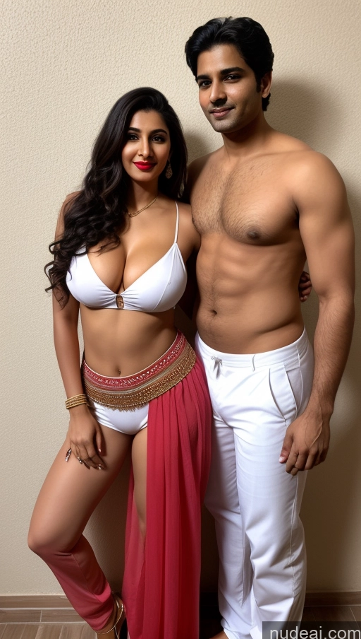 related ai porn images free for Indian Front View Black Hair Busty Big Ass Beautiful Lipstick Big Hips Perfect Boobs Perfect Body Woman + Man Two Fairer Skin 50s Seductive Detailed Bright Lighting Salwar