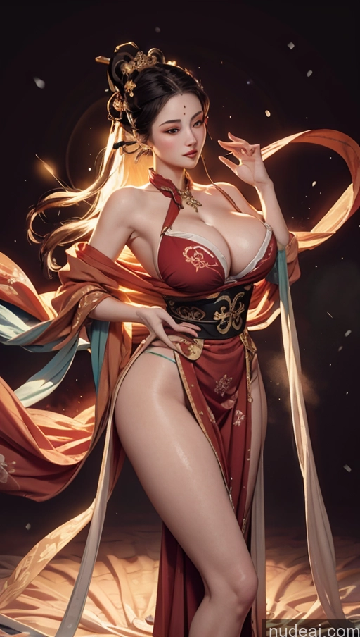 Perfect Boobs Beautiful Big Ass Big Hips Perfect Body 40s Sexy Face Black Hair Long Hair Japanese Snow Detailed Dunhuang (敦煌) V1 Dark Fantasy Full Frontal Bodybuilder Cleavage