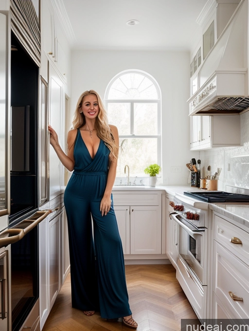 related ai porn images free for Woman One Huge Boobs Beautiful Big Ass Skinny Perfect Body Fairer Skin 30s Happy Blonde Long Hair White Surrealist Kitchen Front View Jumpsuit Jewelry