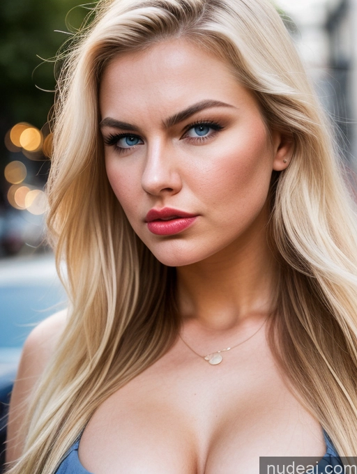 related ai porn images free for Model Busty 18 Sexy Face Blonde Scandinavian Dress Cleavage Bright Lighting Street Pouting Lips Angry