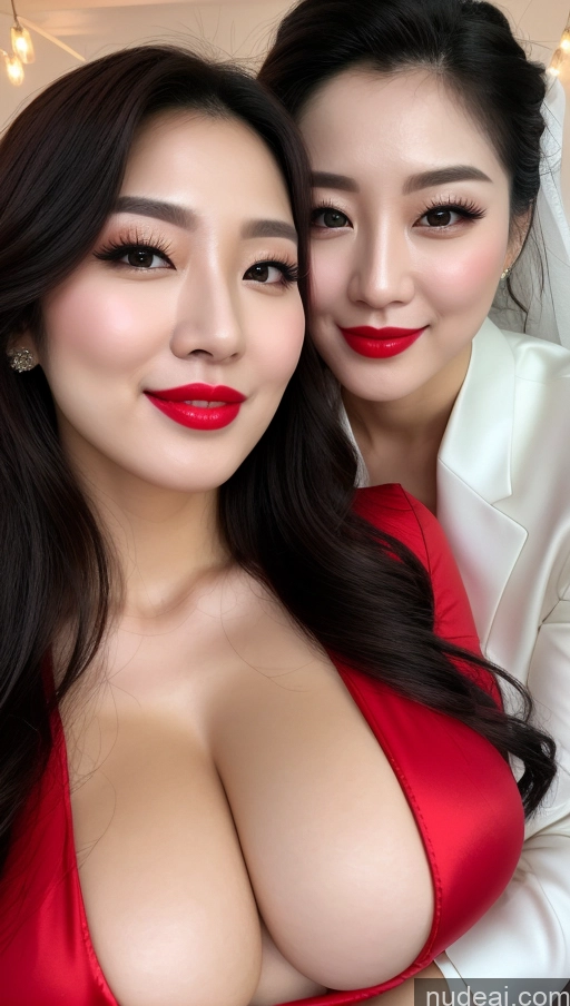 related ai porn images free for Woman Huge Boobs Beautiful Lipstick Fairer Skin 30s Happy Seductive Slicked Korean Close-up View Devil Wedding Bright Lighting Sexy Face