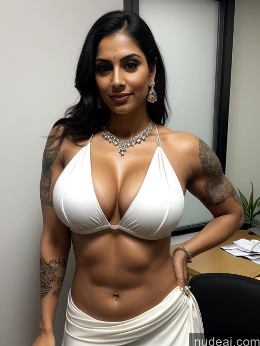 related ai porn images free for Bodybuilder Busty Beautiful Abs Tattoos Big Ass Thick Tall Fairer Skin 30s Sari Indian Cleavage Diamond Jewelry Dark Lighting Office Ginger