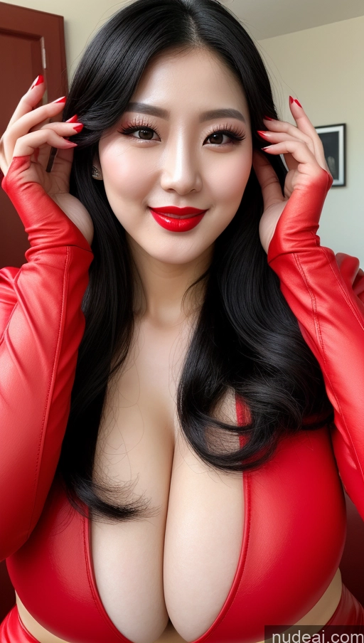 related ai porn images free for Woman Huge Boobs Beautiful Lipstick Fairer Skin 30s Happy Seductive Slicked Korean Bright Lighting Sexy Face Devil Black Hair Big Ass Close-up View